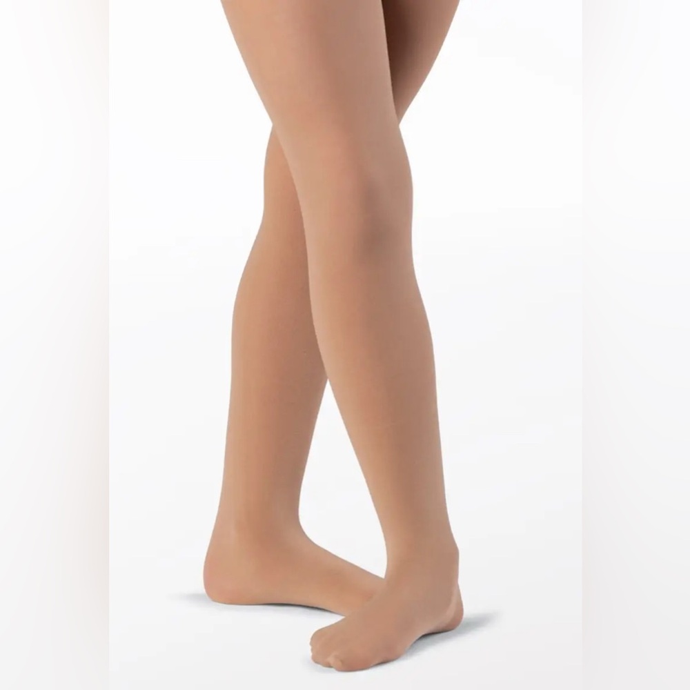 Balera Dancewear Footed Tights -Kids T99C Suntan Microfibre Nylon/Spandex